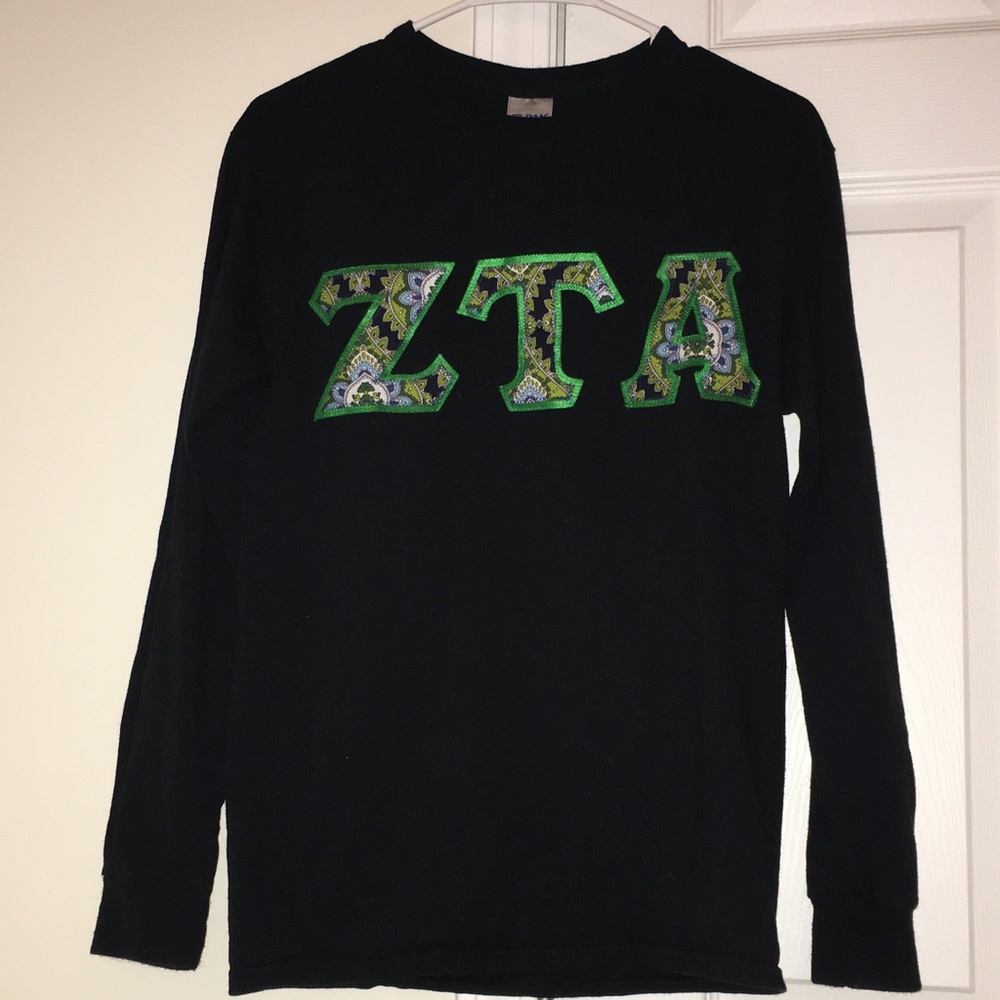 Zeta Tau Alpha stitch long sleeve shirt